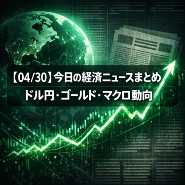 【04/30】今日の経済ニュースまとめ｜ドル円・ゴールド・マクロ動向