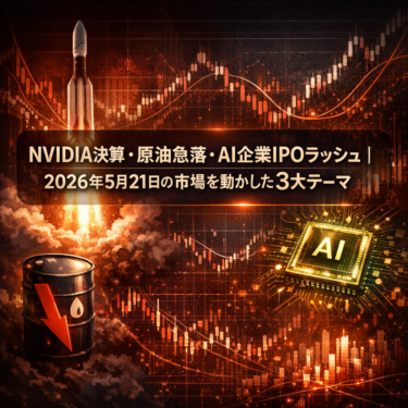 NVIDIA決算・原油急落・AI企業IPOラッシュ｜2026年5月21日の市場を動かした3大テーマ
