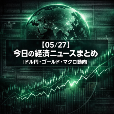 【05/27】今日の経済ニュースまとめ｜ドル円159円台・ゴールド$4,500攻防・米イラン情勢が再び急変