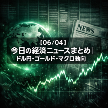 【06/04】今日の経済ニュースまとめ｜ドル円・ゴールド・マクロ動向