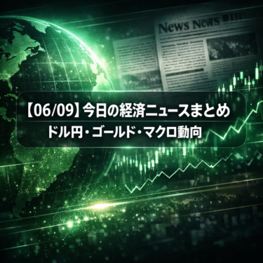 【06/09】今日の経済ニュースまとめ｜ドル円・ゴールド・マクロ動向