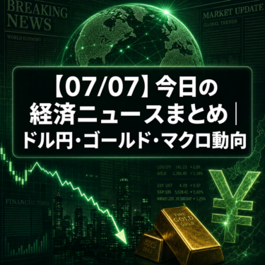 【07/07】今日の経済ニュースまとめ｜ドル円・ゴールド・マクロ動向