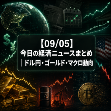 【09/05】今日の経済ニュースまとめ｜ドル円・ゴールド・マクロ動向