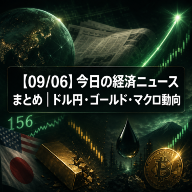 【09/06】今日の経済ニュースまとめ｜ドル円・ゴールド・マクロ動向