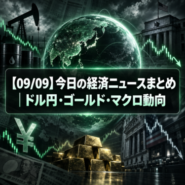 【09/09】今日の経済ニュースまとめ｜ドル円・ゴールド・マクロ動向