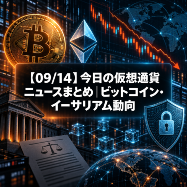 【09/14】今日の仮想通貨ニュースまとめ｜ビットコイン・イーサリアム動向