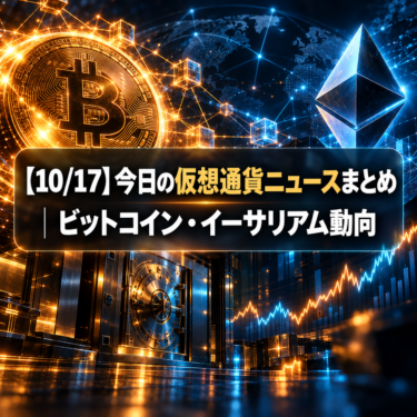 【10/17】今日の仮想通貨ニュースまとめ｜ビットコイン・イーサリアム動向